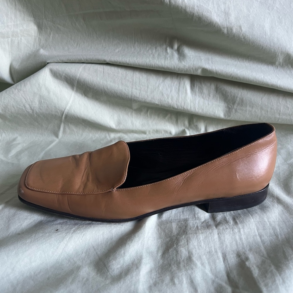 Classiques Entier Size 8.5 Leather Slip On Shoes Brown Heel 0.75” #H4